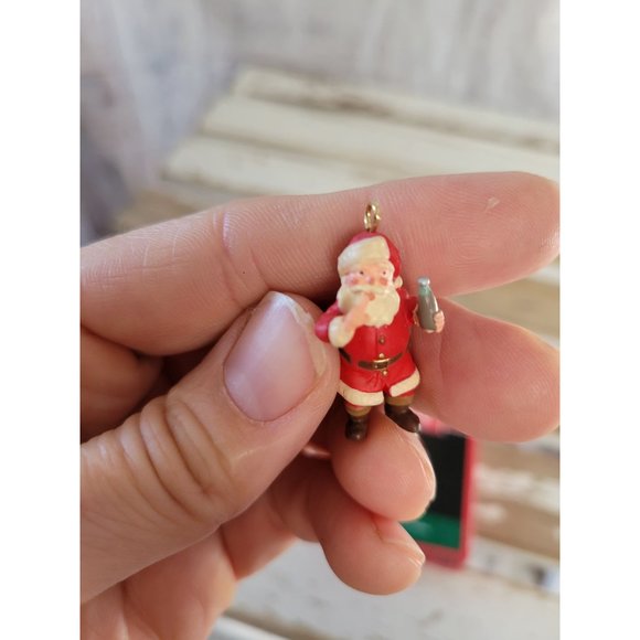 Hallmark Coca-Cola mini Santa ornament 1991 vintage Xmas tree - Picture 5 of 5